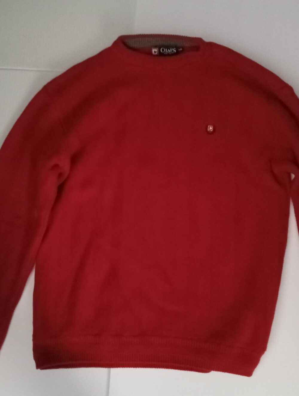 Chaps Red Sweater Lg